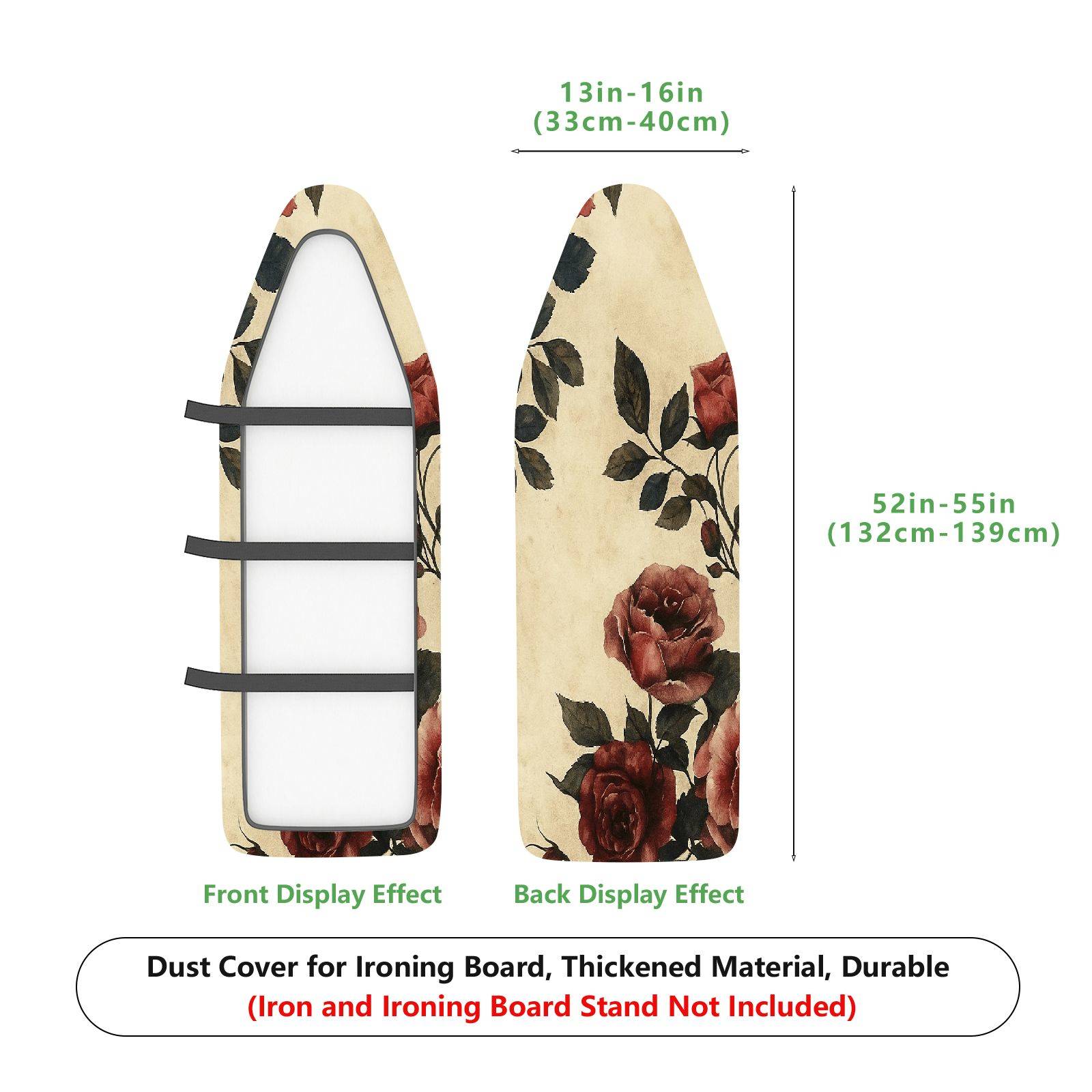 1-Piece Floral Pattern Vintage Retro  Ironing Board Cover, Universal Size, Without Board