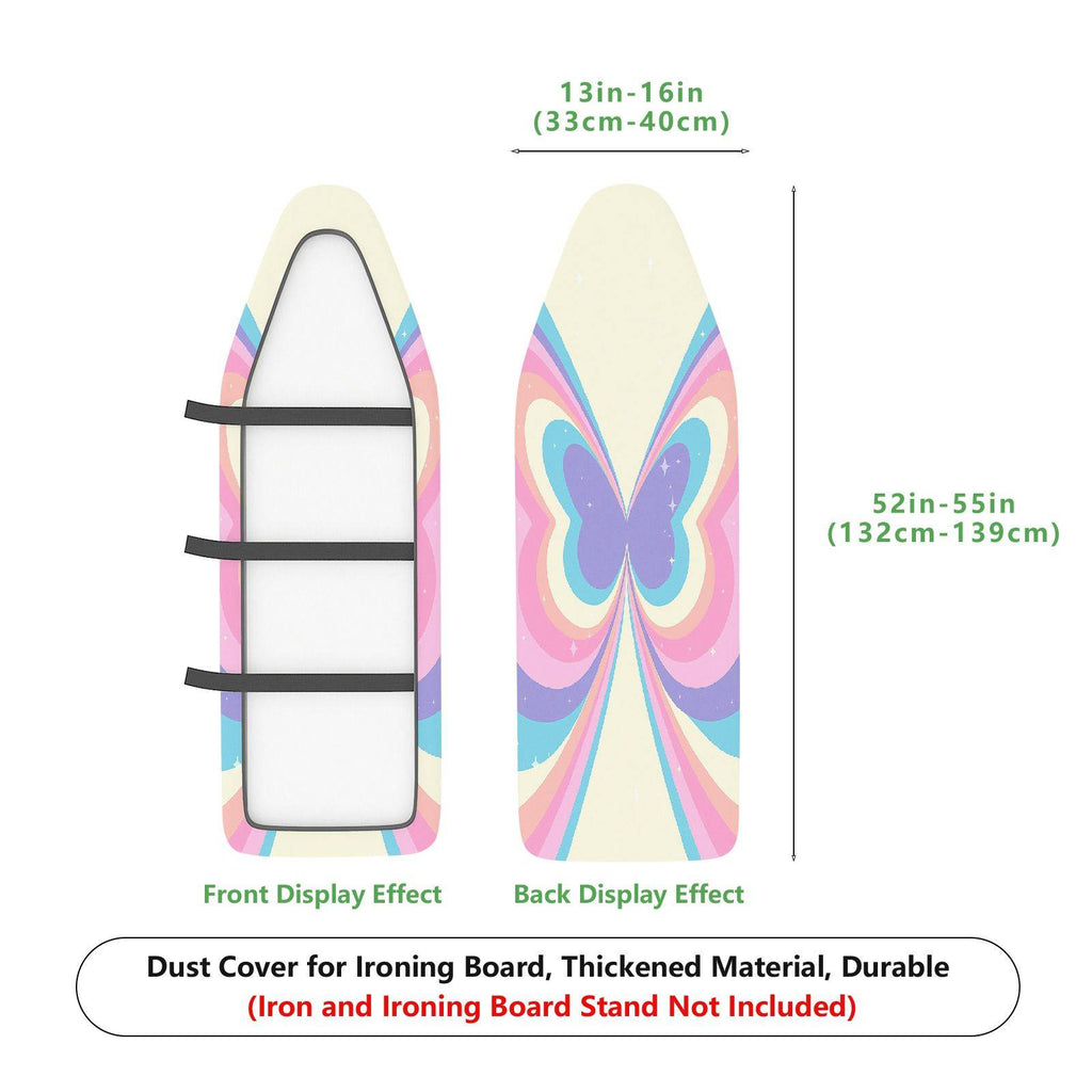 1-Piece Colorful Retro Butterfly  Ironing Board Cover, Universal Size, Without Board