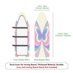1-Piece Colorful Retro Butterfly  Ironing Board Cover, Universal Size, Without Board