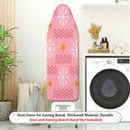 1-Piece Snowflake Star Pattern Pink  Ironing Board Cover, Universal Size, Without Board
