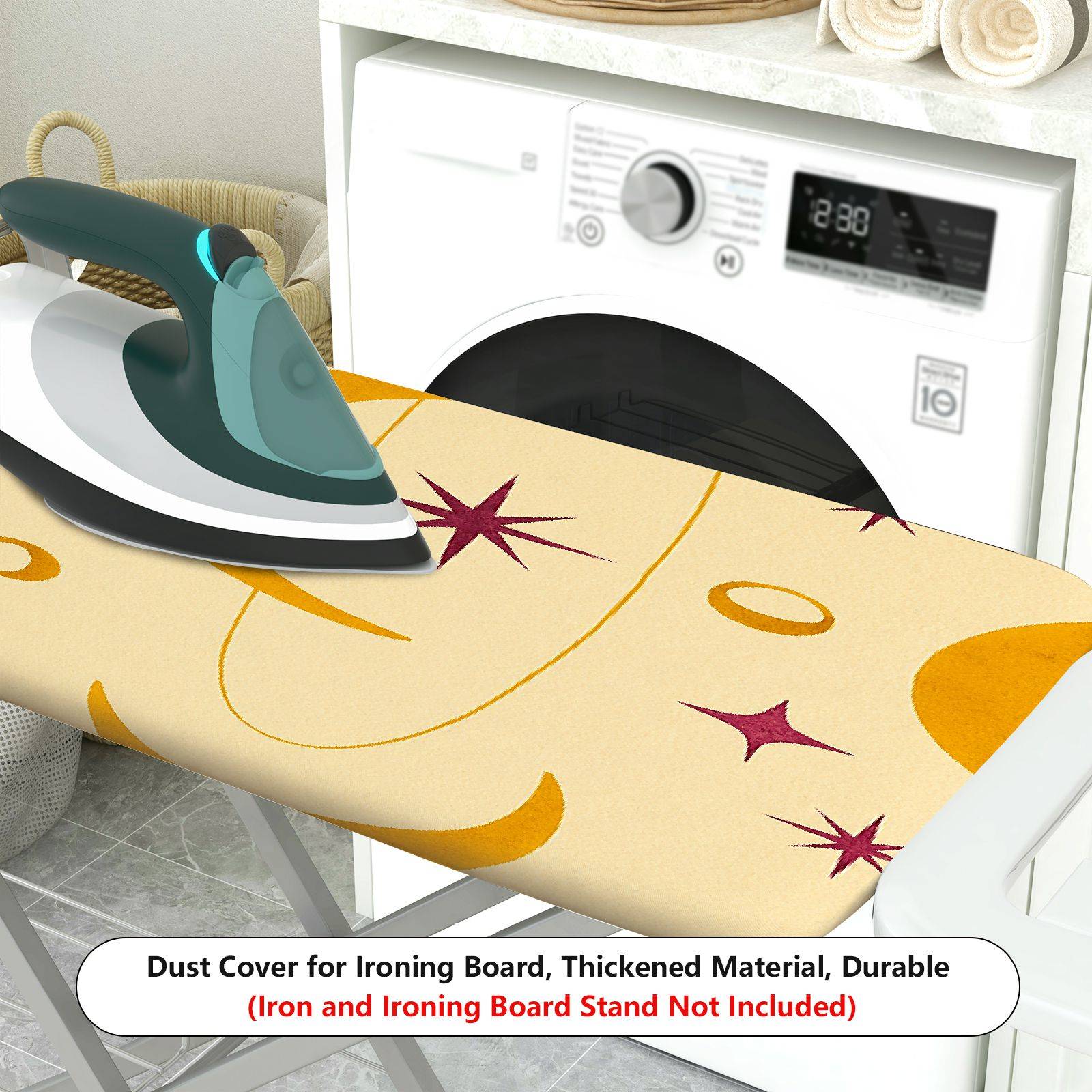 1-Piece Moon Star Planet  Ironing Board Cover, Universal Size, Without Board