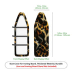 1-Piece Luxury Animal Print Artistic Design  Ironing Board Cover, Universal Size, Without Board