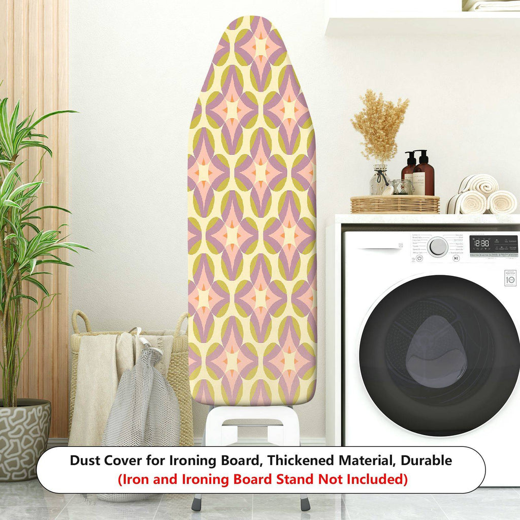 1-Piece Geometric Floral Star Pattern  Ironing Board Cover, Universal Size, Without Board