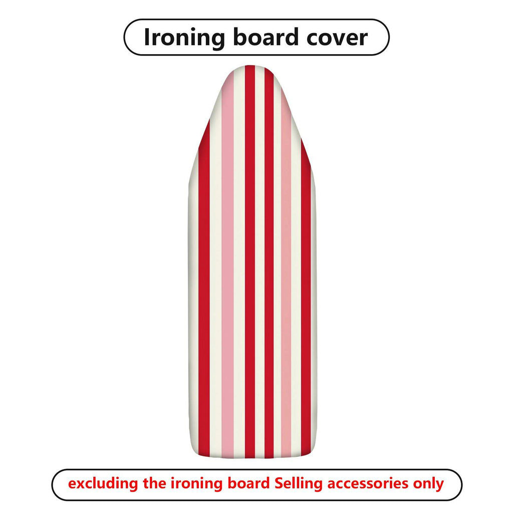 1-Piece Striped Pattern Red and White Modern  Ironing Board Cover, Universal Size, Without Board