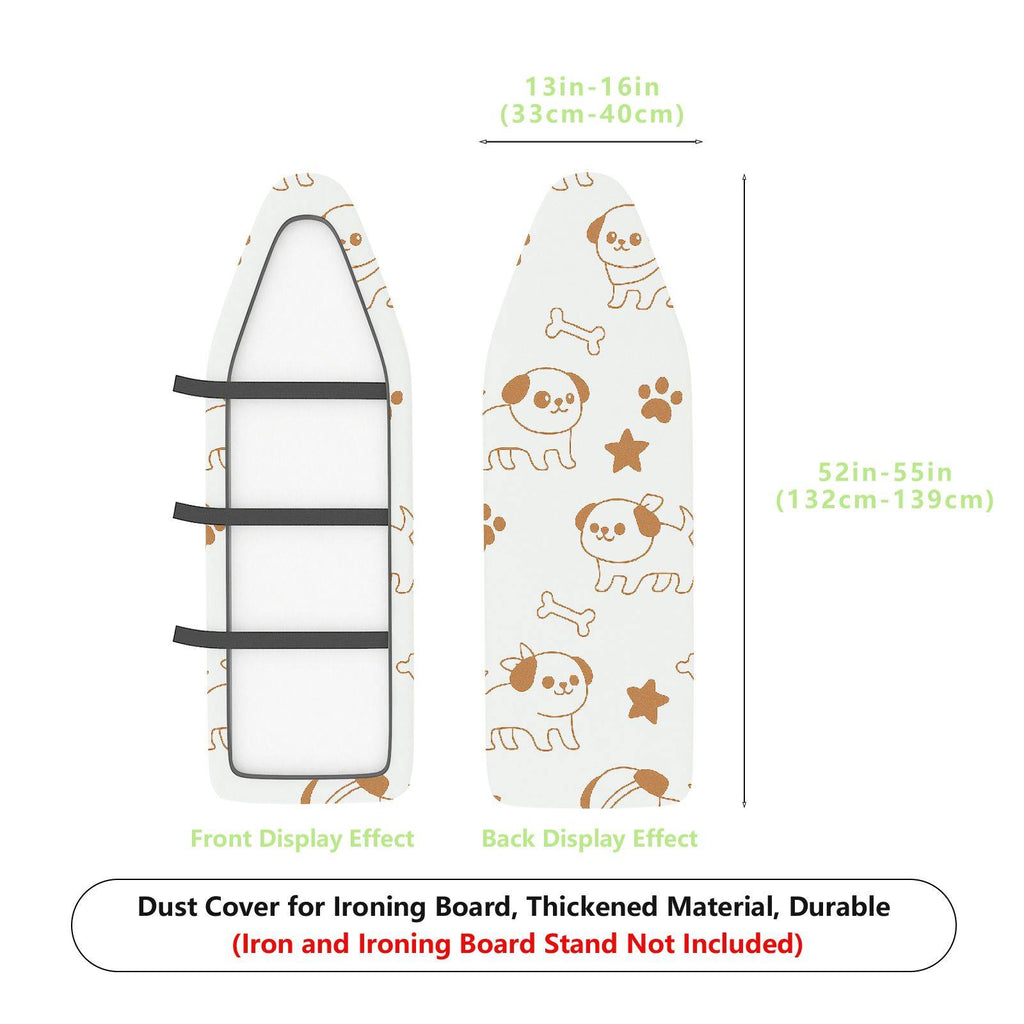 1-Piece Cute Dog Paws Bones  Ironing Board Cover, Universal Size, Without Board