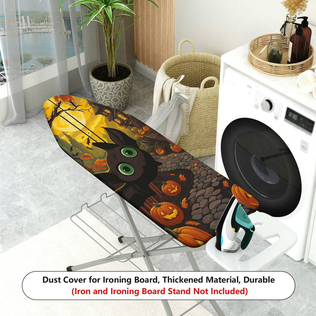 1-Piece Halloween Pumpkin Cat  Ironing Board Cover, Universal Size, Without Board