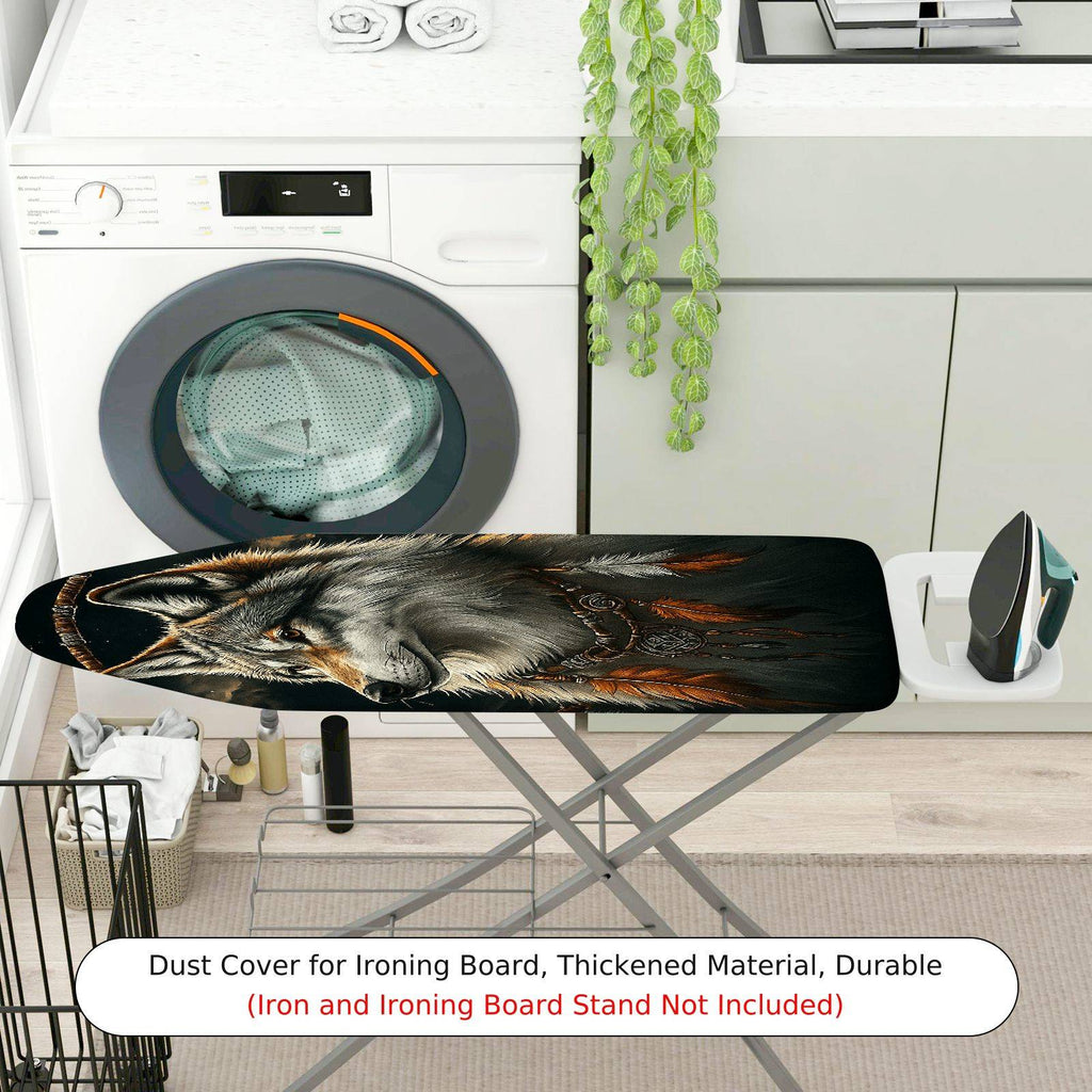 1-Piece Wolf Animal Art  Ironing Board Cover, Universal Size, Without Board