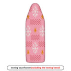 1-Piece Snowflake Star Pattern Pink  Ironing Board Cover, Universal Size, Without Board