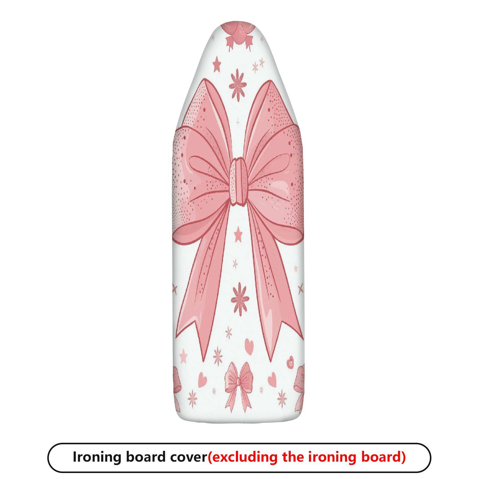 1-Piece Pink Ribbon Pattern Bow Star  Ironing Board Cover, Universal Size, Without Board