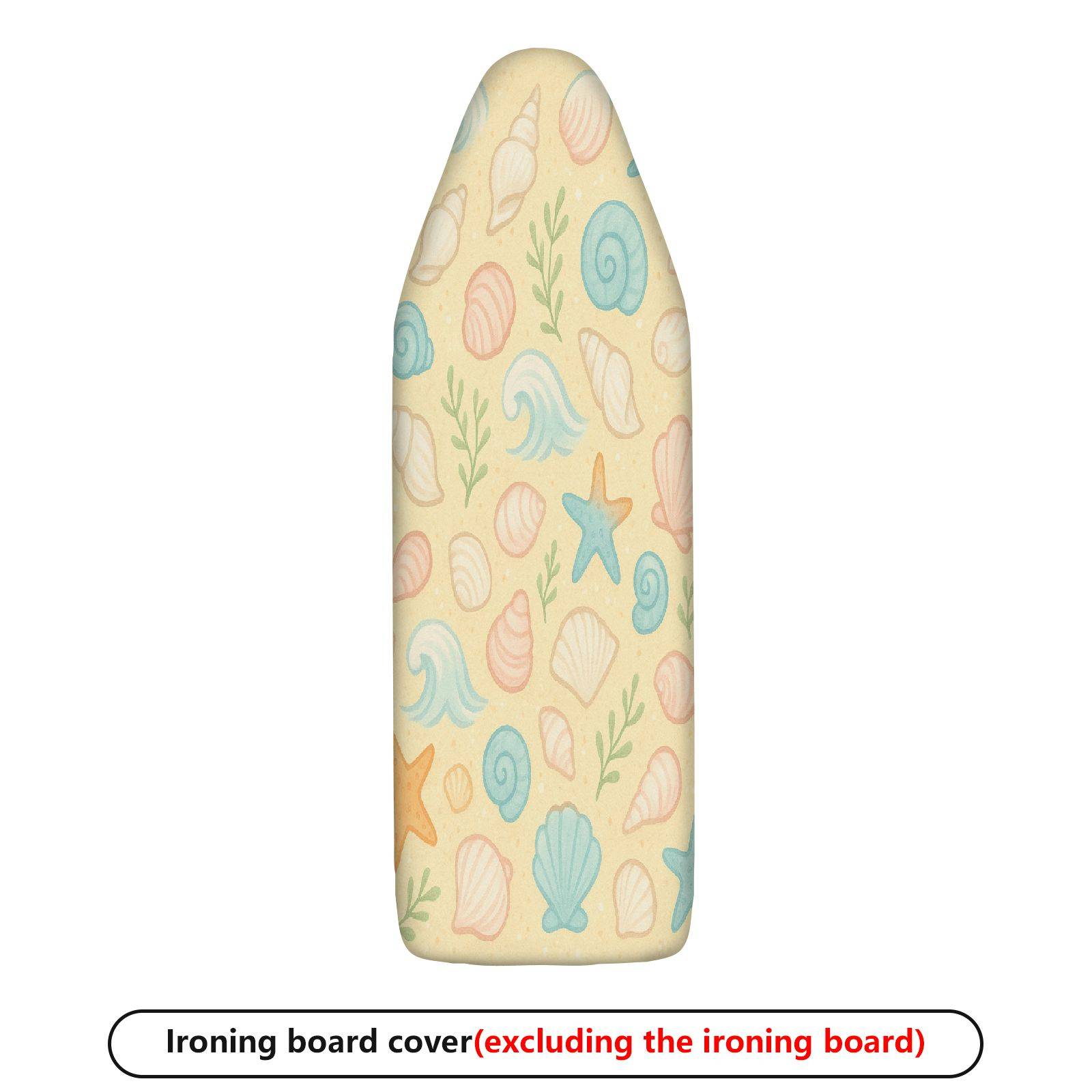 1-Piece Sea Shell Starfish Wave  Ironing Board Cover, Universal Size, Without Board