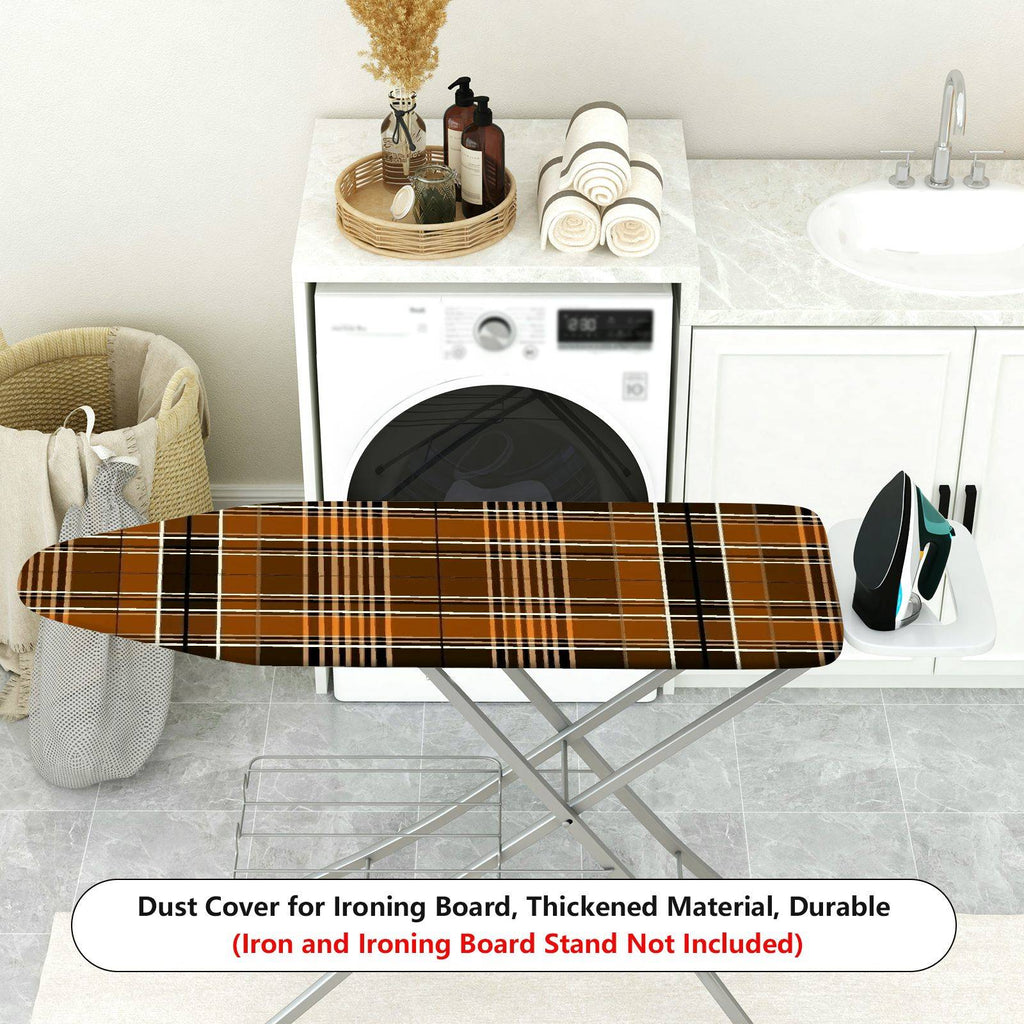1-Piece Plaid Checkered Striped  Ironing Board Cover, Universal Size, Without Board