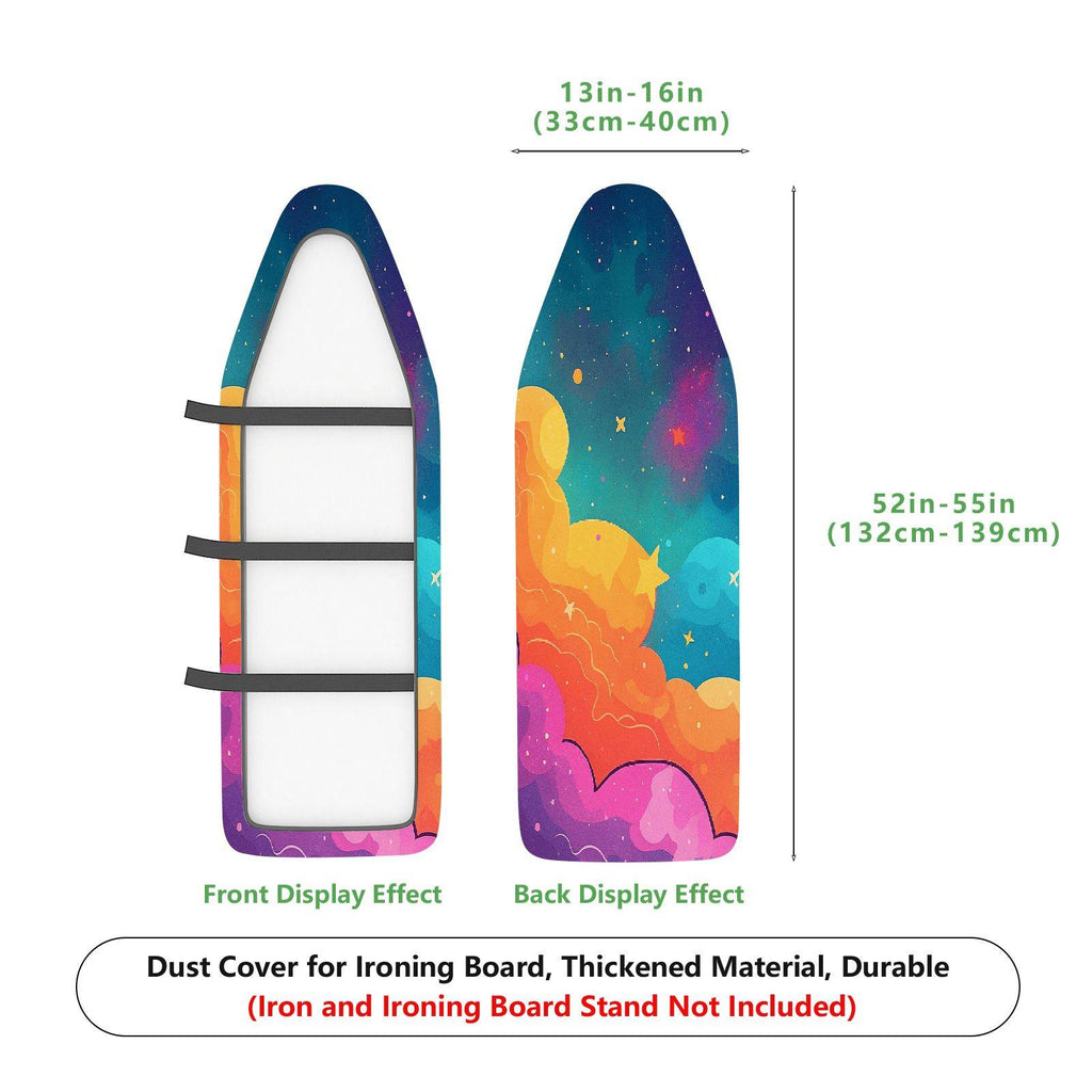 1-Piece Galaxy Cloud Star  Ironing Board Cover, Universal Size, Without Board