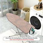 1-Piece Leaf Tropical Beige  Ironing Board Cover, Universal Size, Without Board
