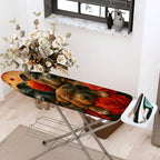 1-Piece Dogs Roses Art  Ironing Board Cover, Universal Size, Without Board