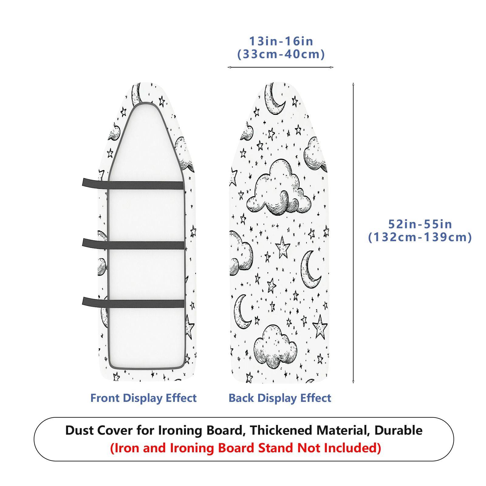 1-Piece Moon Cloud Star  Ironing Board Cover, Universal Size, Without Board