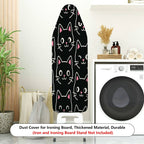 1-Piece Cat Black  Pattern  Ironing Board Cover, Universal Size, Without Board