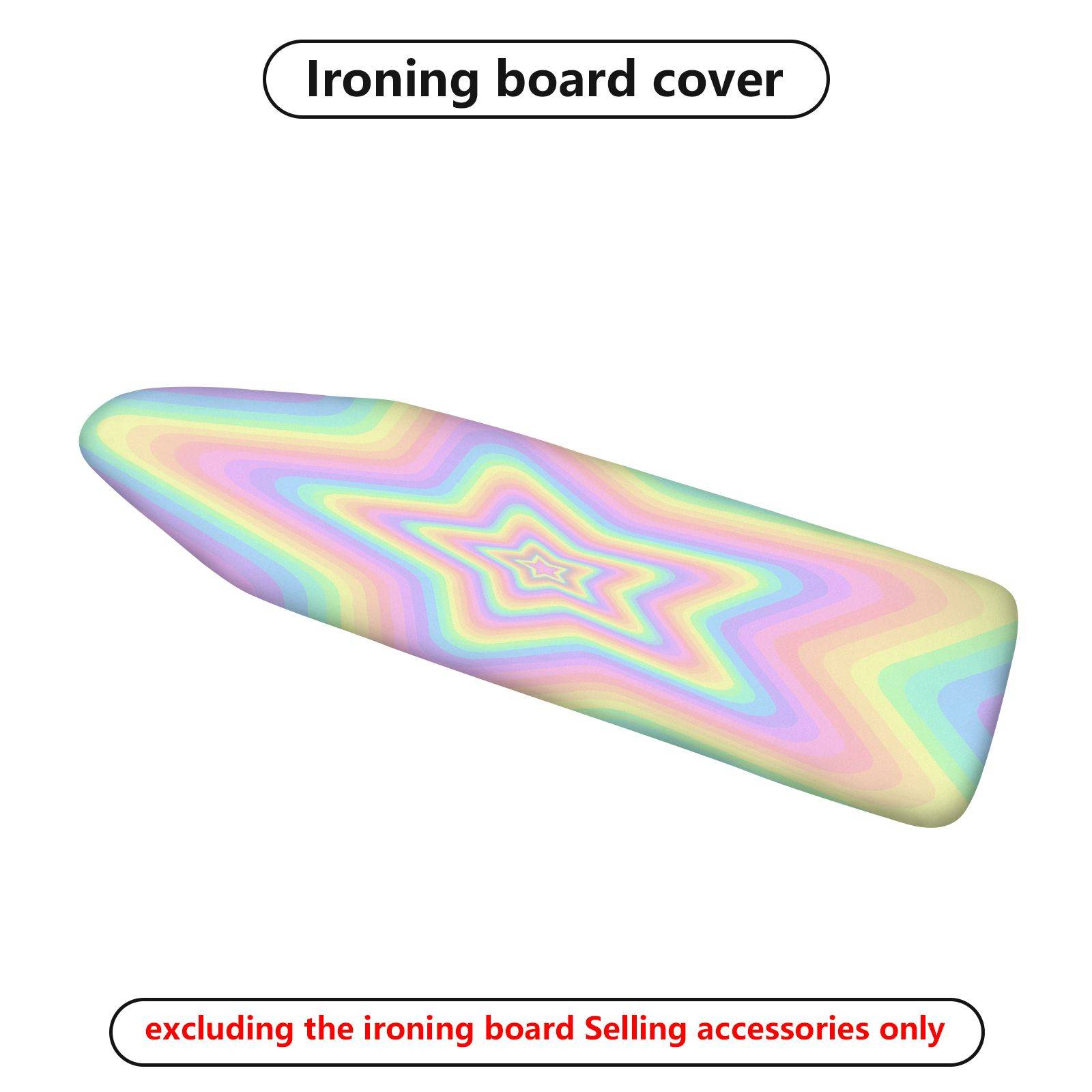 1-Piece Rainbow Star Pastel  Ironing Board Cover, Universal Size, Without Board
