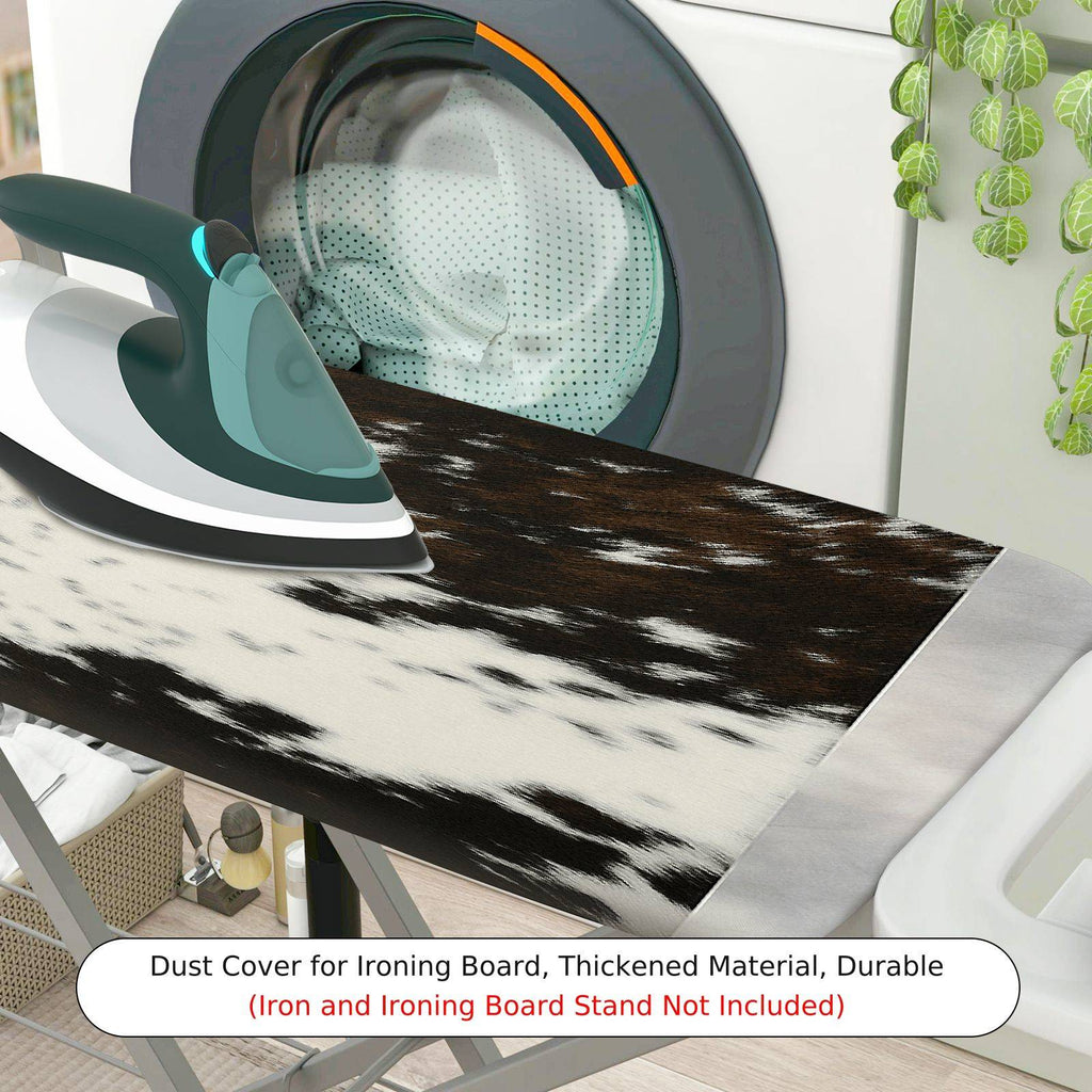 1-Piece Animal Print Faux Fur Black And White  Ironing Board Cover, Universal Size, Without Board
