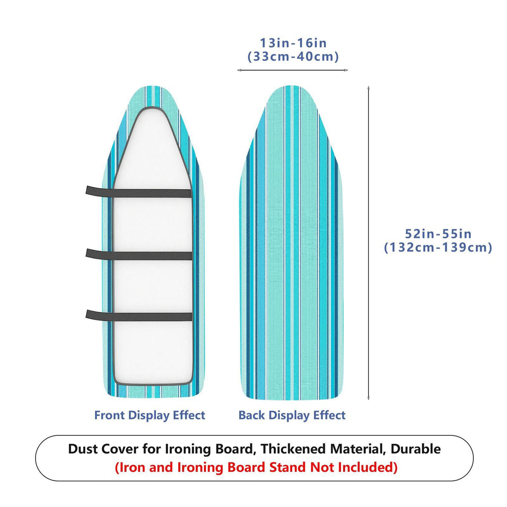 1-Piece Striped Pattern Blue Theme Household  Ironing Board Cover, Universal Size, Without Board