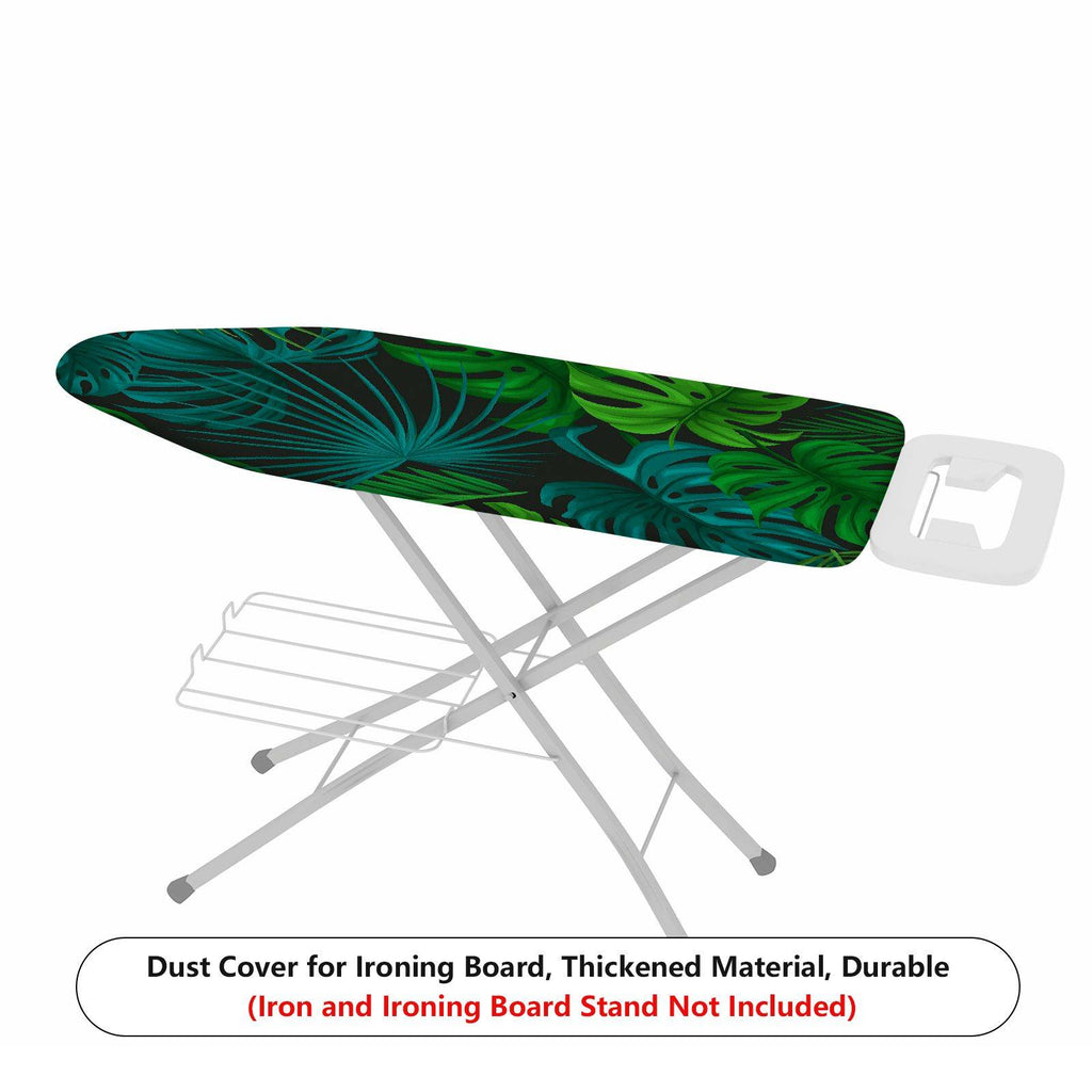 1-Piece Tropical Leaf Green Nature  Ironing Board Cover, Universal Size, Without Board