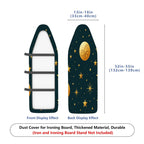 1-Piece Star Moon Galaxy  Ironing Board Cover, Universal Size, Without Board