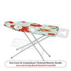 1-Piece Snowman Reindeer Christmas  Ironing Board Cover, Universal Size, Without Board