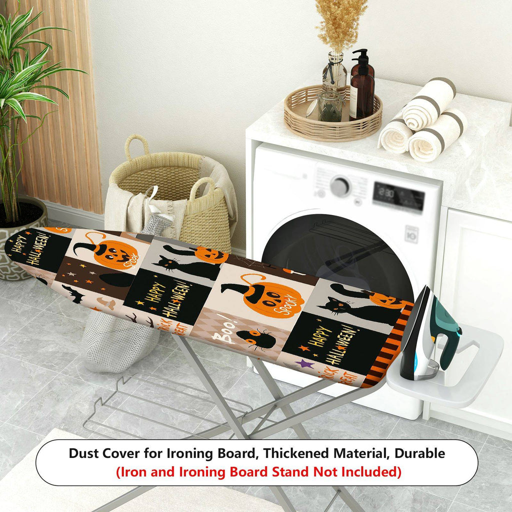 1-Piece Halloween Pumpkin Cat  Ironing Board Cover, Universal Size, Without Board
