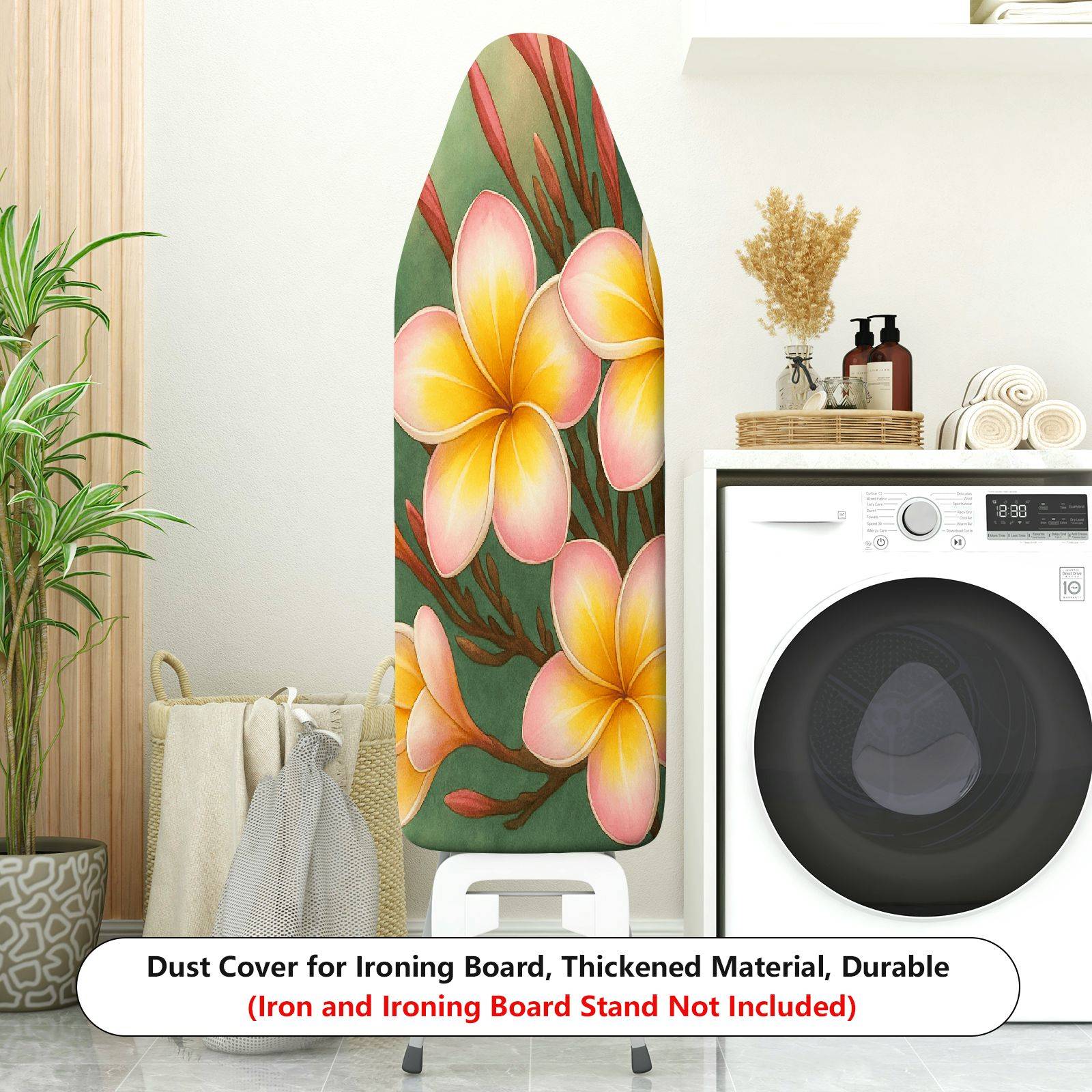 1-Piece Floral Tropical Exotic  Ironing Board Cover, Universal Size, Without Board