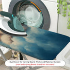 1-Piece Cat Clouds Stars  Ironing Board Cover, Universal Size, Without Board