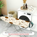 1-Piece Coconut Pattern Tropical Decorative White  Ironing Board Cover, Universal Size, Without Board