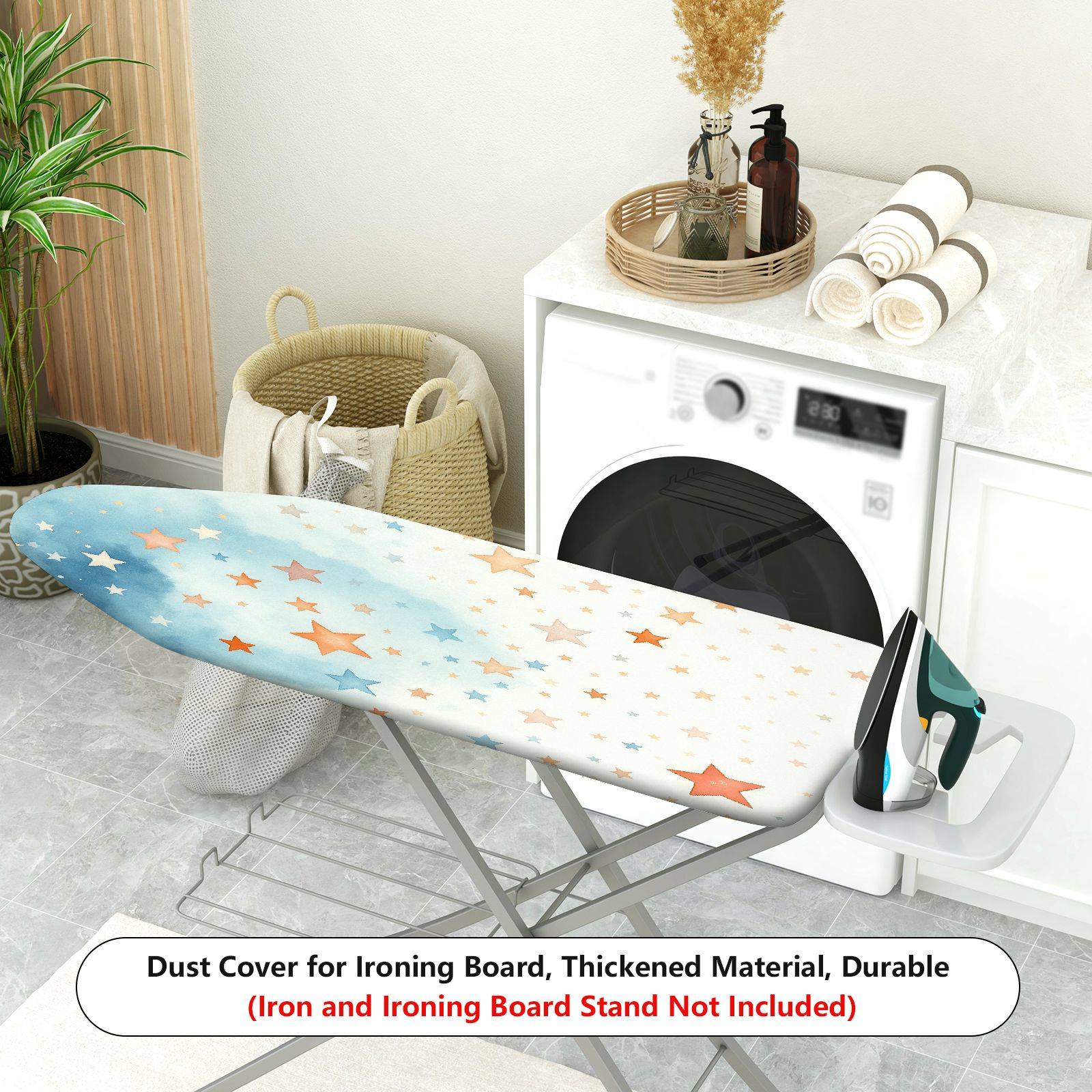1-Piece Star Moon Galaxy  Ironing Board Cover, Universal Size, Without Board