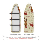1-Piece Reindeer Snowflakes Bells  Ironing Board Cover, Universal Size, Without Board