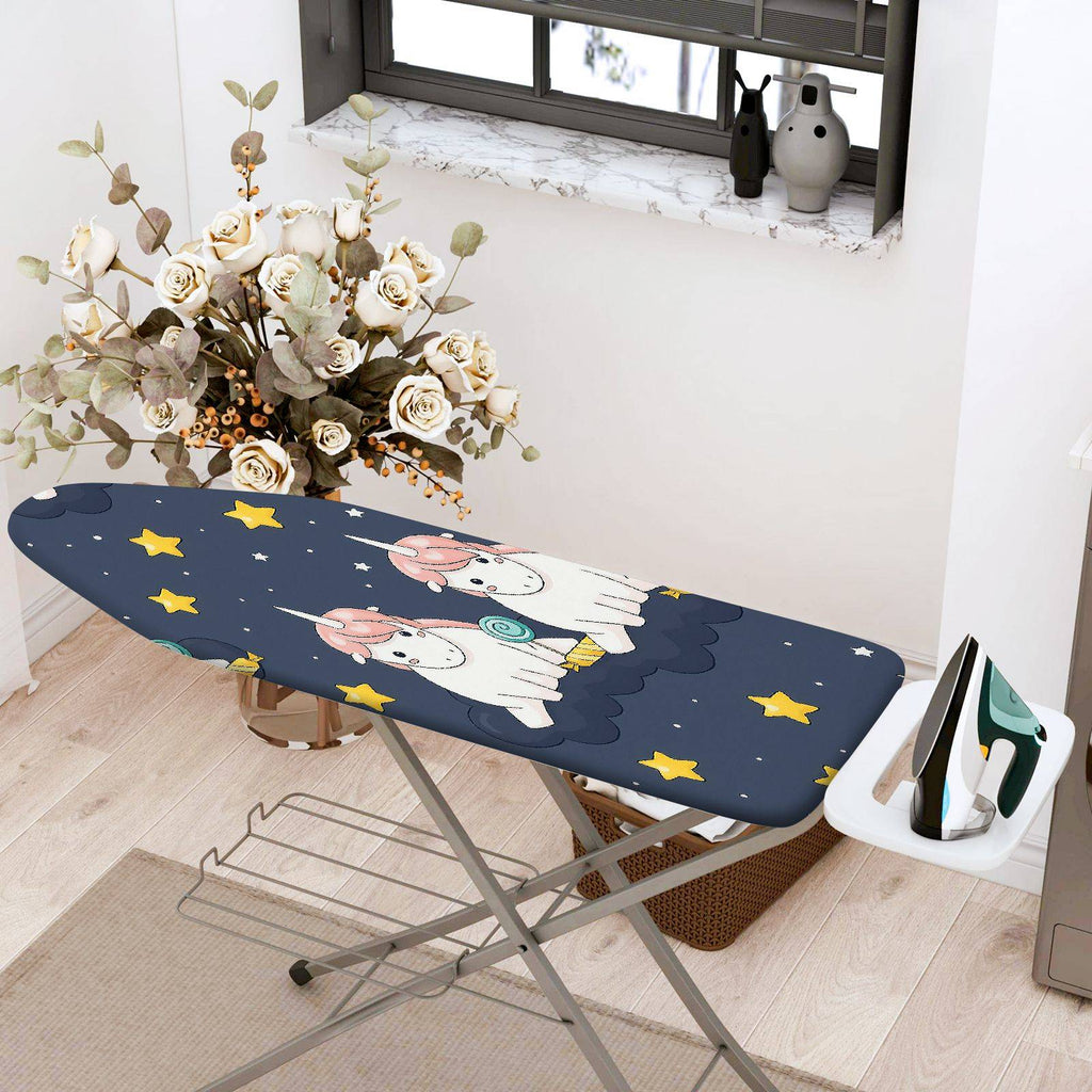 1-Piece Unicorn Star Galaxy  Ironing Board Cover, Universal Size, Without Board