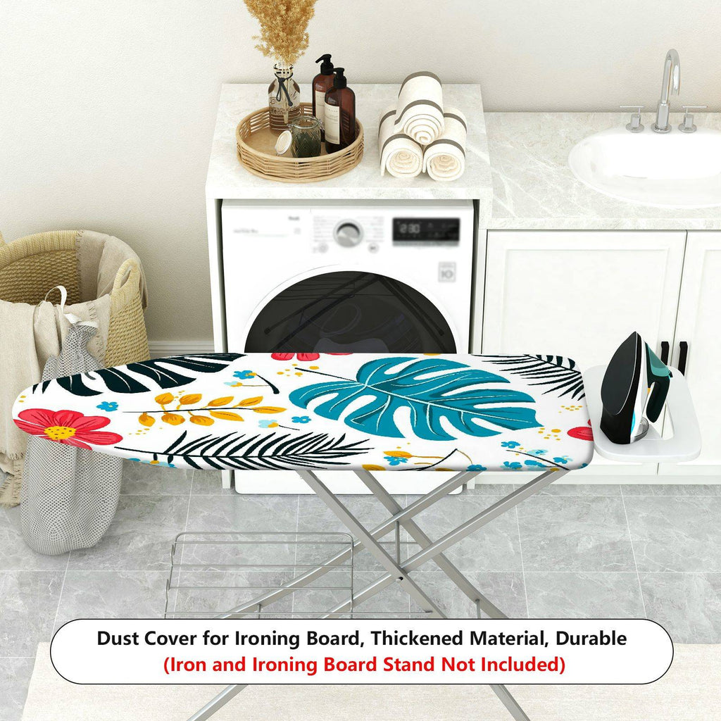 1-Piece Floral Tropical Leaf Pattern Colorful  Ironing Board Cover, Universal Size, Without Board