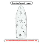 1-Piece Seaside Starfish Shell Coral  Ironing Board Cover, Universal Size, Without Board