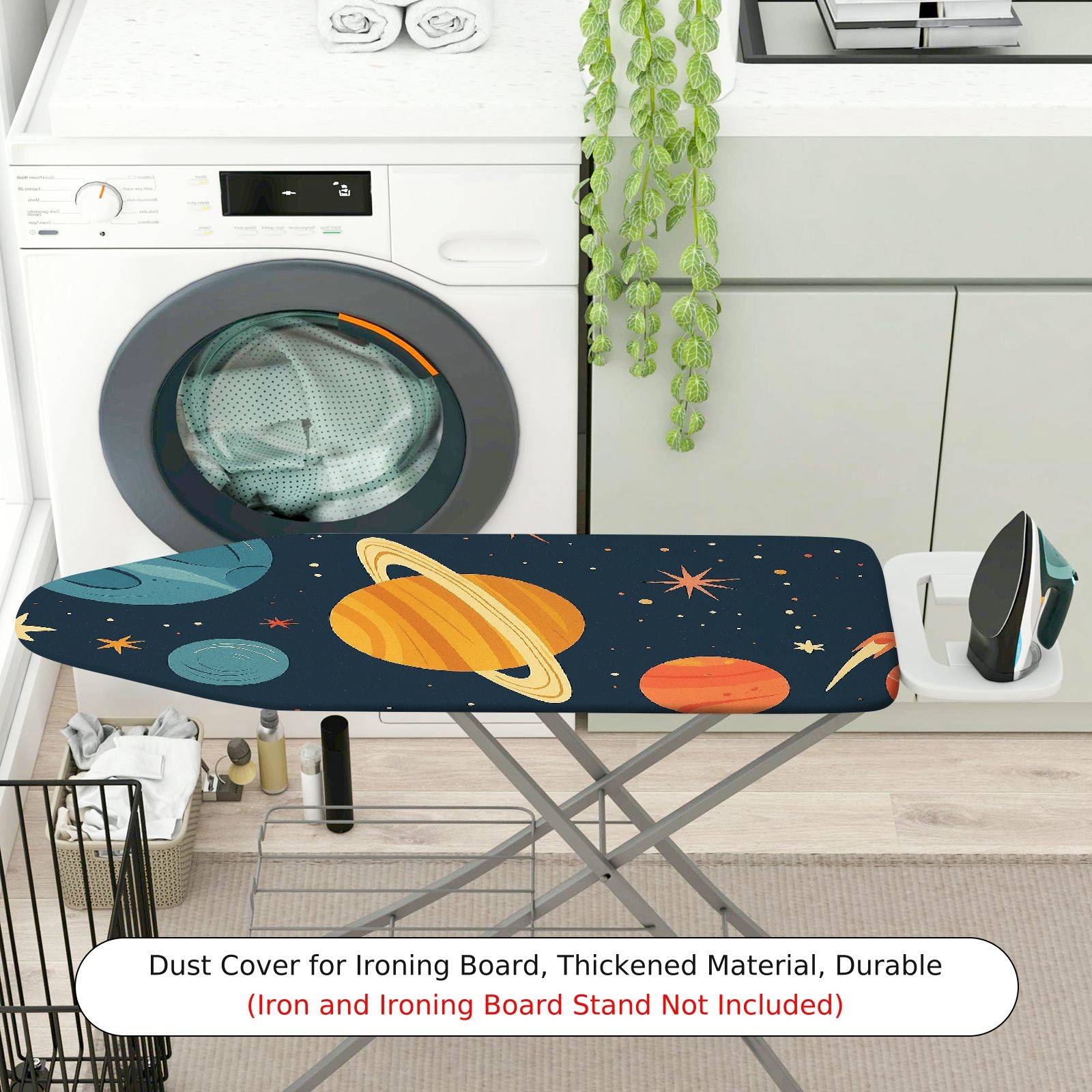 1-Piece Space Planet Star  Ironing Board Cover, Universal Size, Without Board