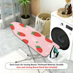 1-Piece Strawberry Pink Red  Ironing Board Cover, Universal Size, Without Board