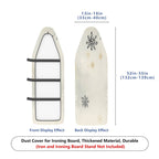 1-Piece Christmas Snowflake Winter  Ironing Board Cover, Universal Size, Without Board
