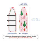 1-Piece Christmas Santa Tree Gift  Ironing Board Cover, Universal Size, Without Board