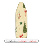 1-Piece Christmas Tree Bow Holly  Ironing Board Cover, Universal Size, Without Board