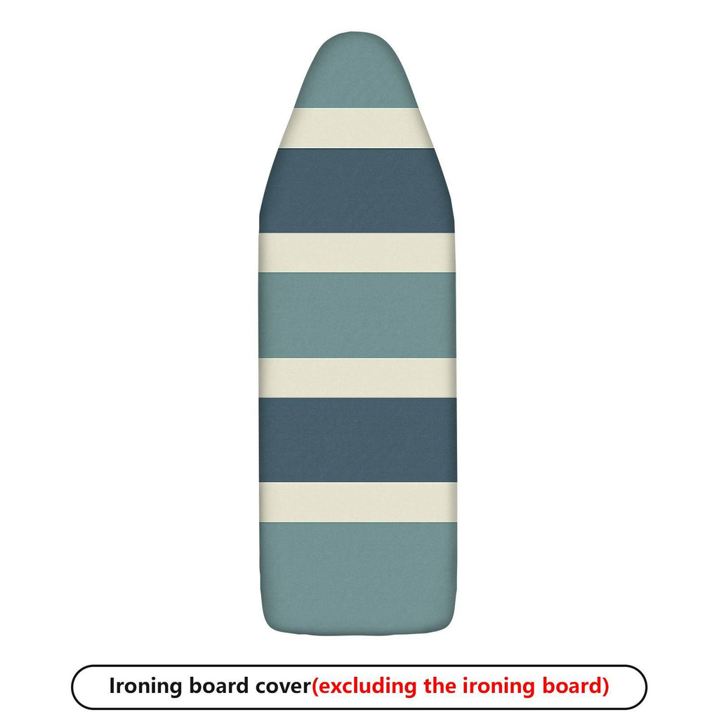 1-Piece Striped Pattern Blue Grey  Ironing Board Cover, Universal Size, Without Board