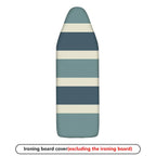 1-Piece Striped Pattern Blue Grey  Ironing Board Cover, Universal Size, Without Board