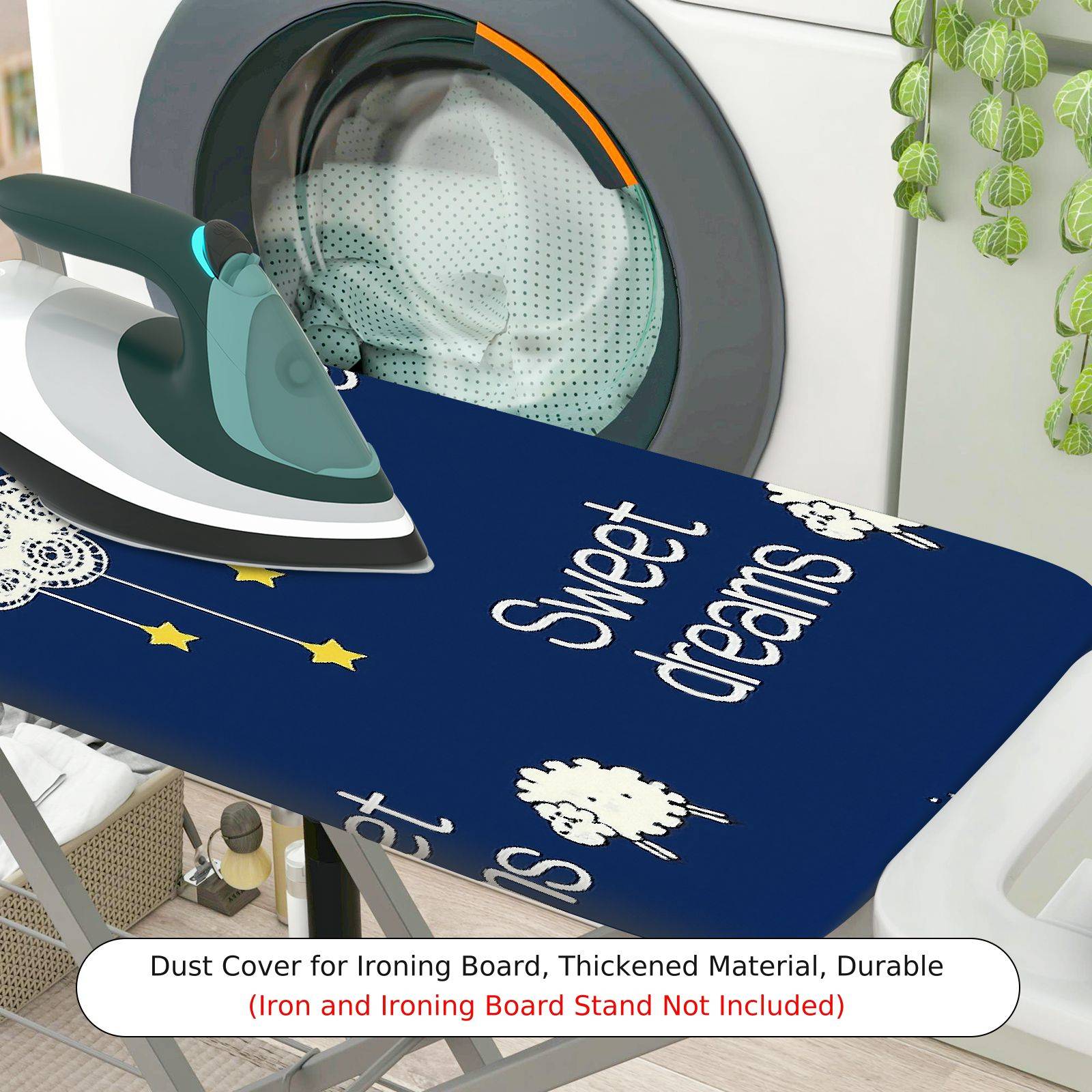 1-Piece Moon Star Sweet Dream  Ironing Board Cover, Universal Size, Without Board