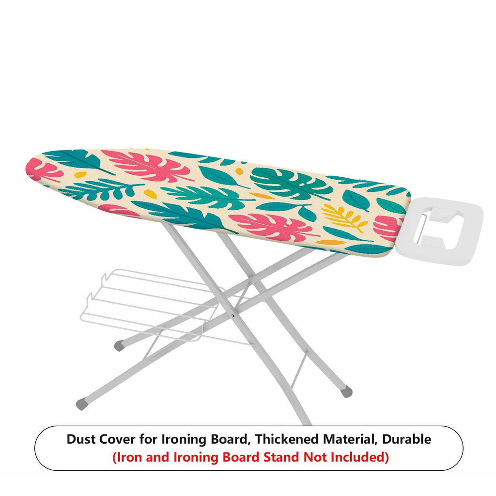 1-Piece Tropical Floral Leaves Pattern Decorative  Ironing Board Cover, Universal Size, Without Board