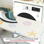 1-Piece Beach Sea Shell Starfish  Ironing Board Cover, Universal Size, Without Board