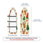 1-Piece Christmas Snowman Reindeer  Ironing Board Cover, Universal Size, Without Board