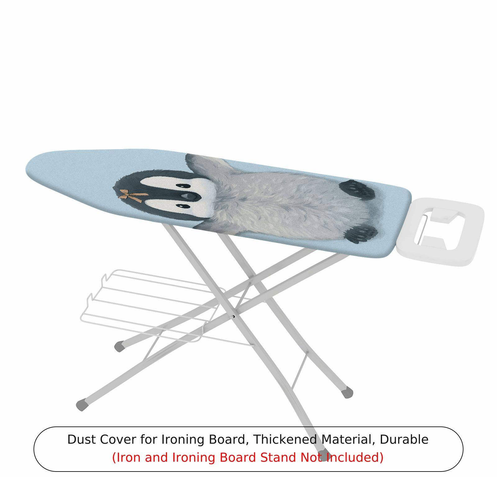 1-Piece Penguin  Blue  Ironing Board Cover, Universal Size, Without Board