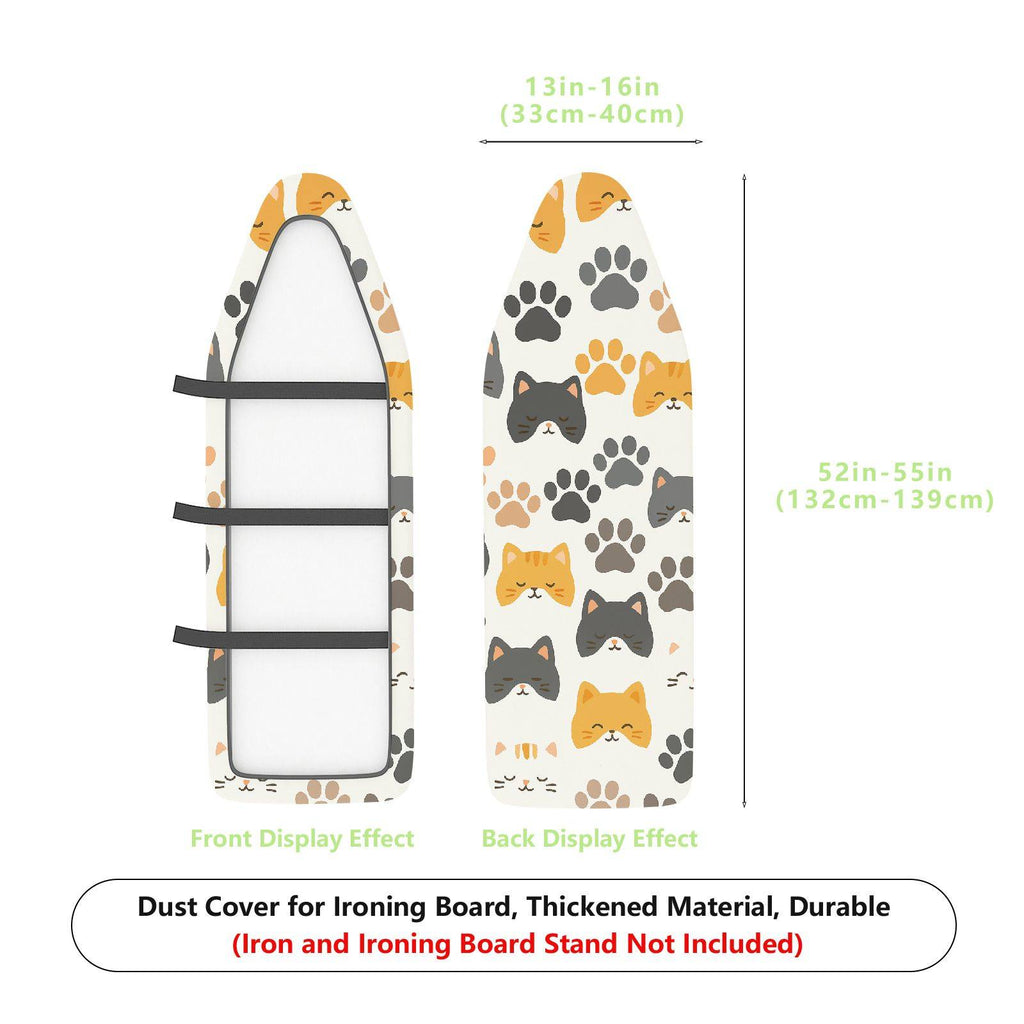 1-Piece Cat Paw Print  Pattern  Ironing Board Cover, Universal Size, Without Board