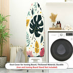 1-Piece Tropical Plant Leaf Pattern Jungle Style  Ironing Board Cover, Universal Size, Without Board