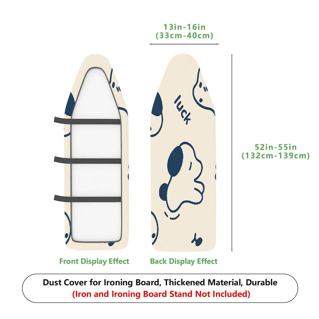 1-Piece Lucky Dog Happiness  Ironing Board Cover, Universal Size, Without Board
